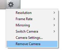 Remove camera option